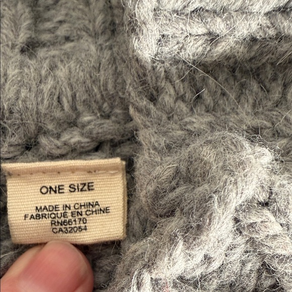 Anthro Sleeping On Snow Cable Knit Tie Side Poncho Cardigan Angora Wool OS - Picture 3 of 11